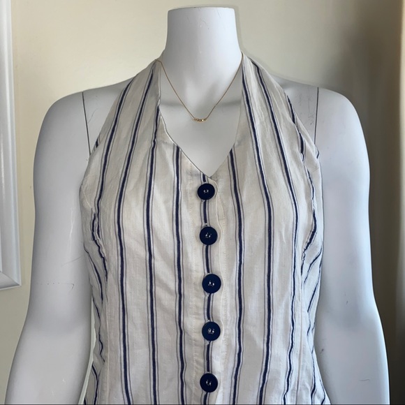 Halter Button Dress - Picture 2 of 6